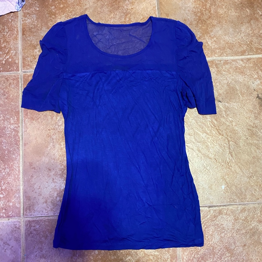 Blue large women’s blouse